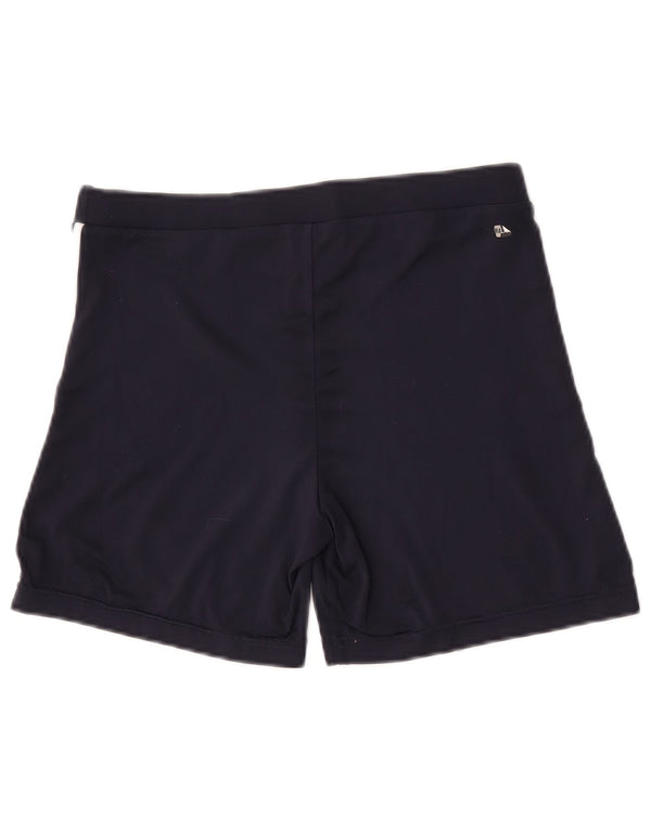 Pantaloncini sportivi Adidas Climalite da donna UK 12 medio blu navy poliestere