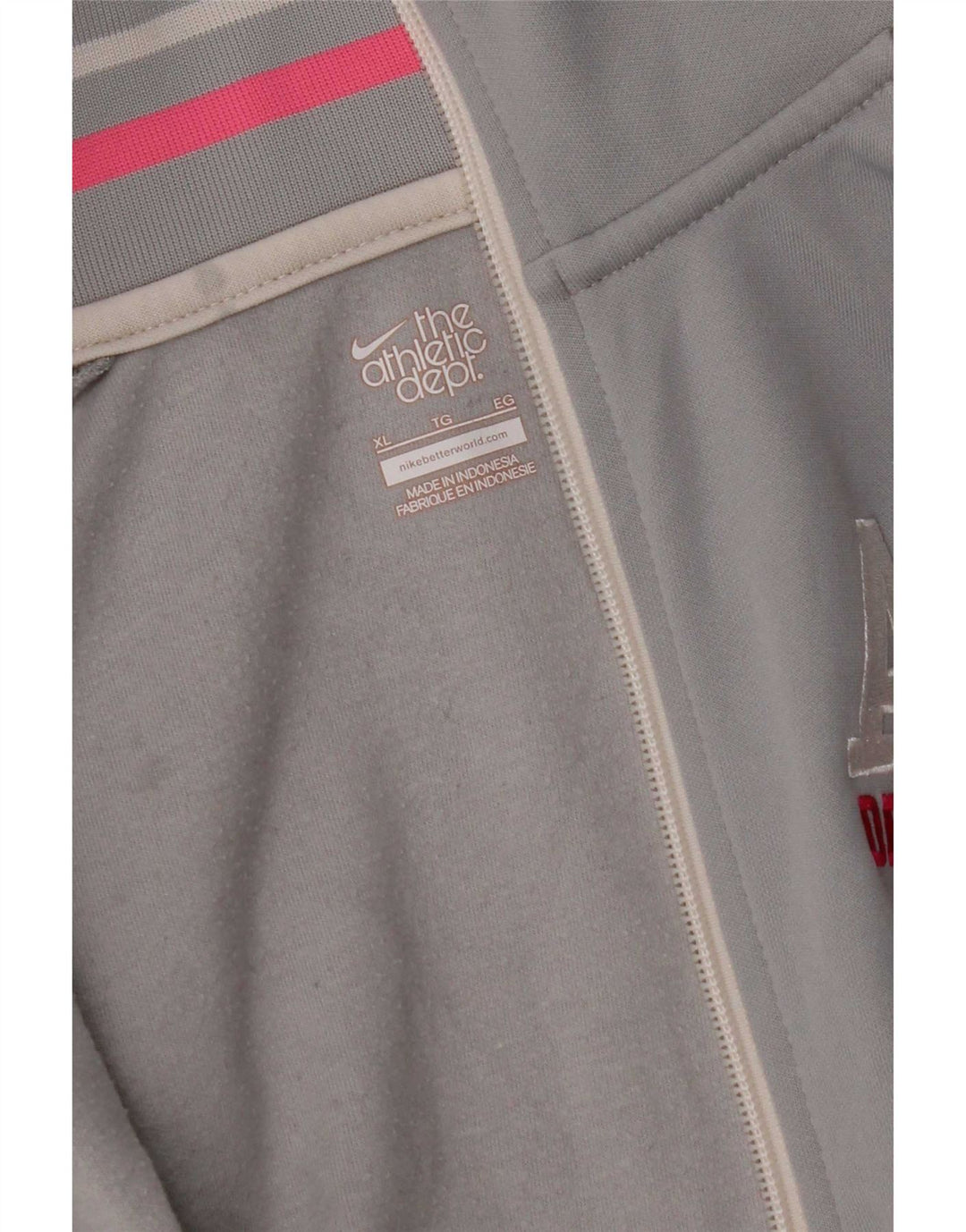 Giacca da ginnastica grafica da donna Nike UK 18 XL Grigia