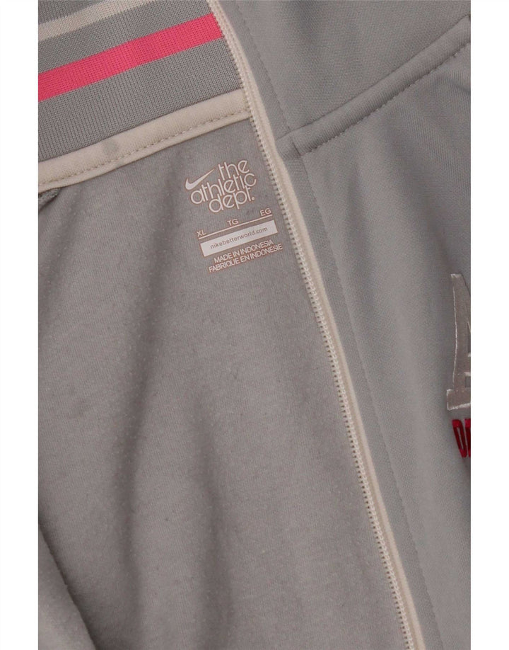 Giacca da ginnastica grafica da donna Nike UK 18 XL Grigia