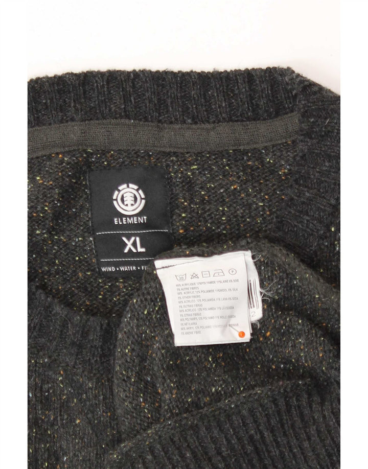 Maglione maglione girocollo da uomo Element XL grigio chiazzato