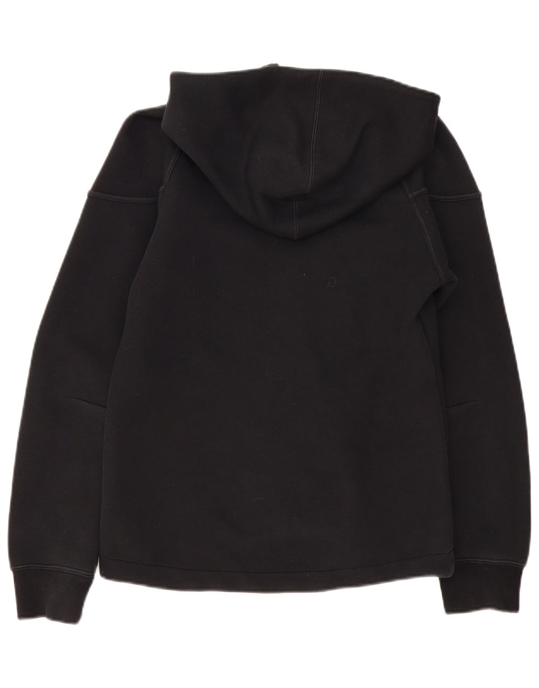Felpa con cappuccio e zip Nike da uomo piccola in cotone nero