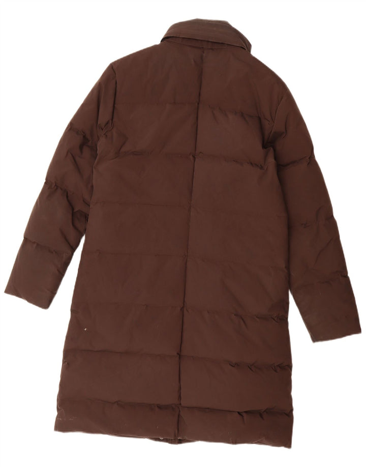 Cappotto imbottito con cappuccio da donna Aspesi UK 14 Nylon marrone medio