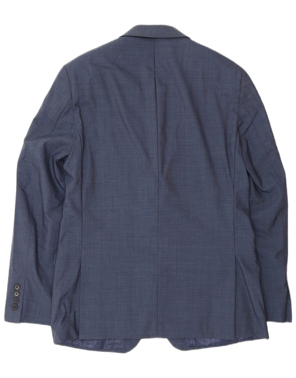 Giacca blazer da uomo a 2 bottoni Dkny UK 38 medio blu navy