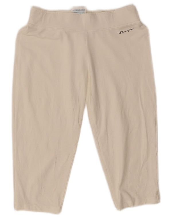 Pantaloncini sportivi da donna Champion Bermuda UK 12 cotone bianco sporco medio