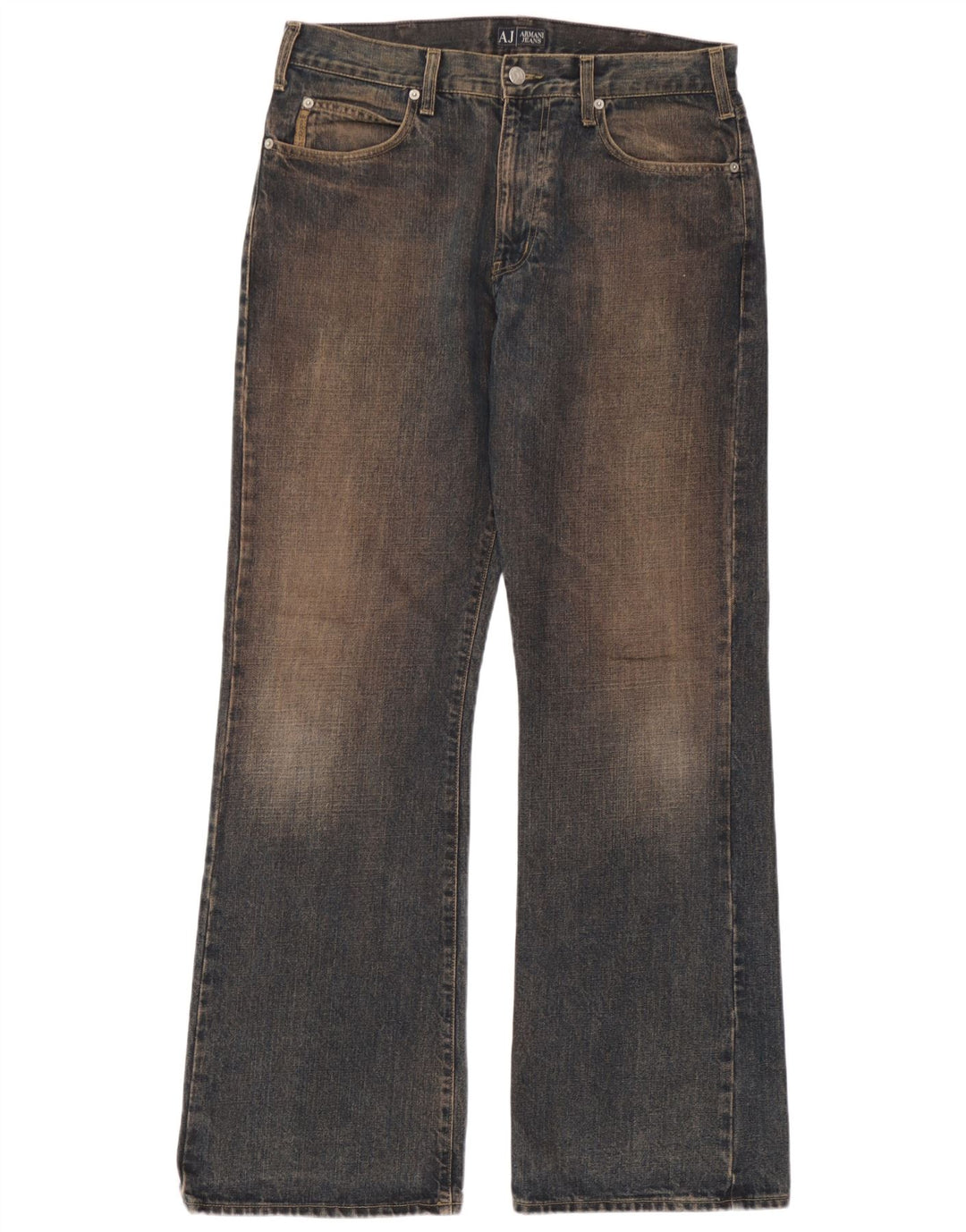 Jeans Bootcut da donna Armani W34 L32 cotone blu navy