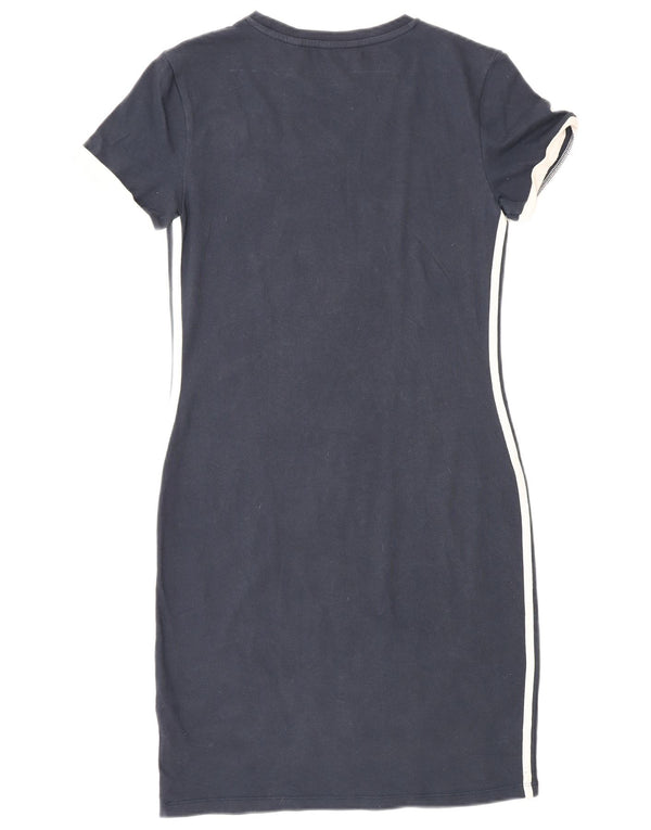 Abito t-shirt da donna Jack Wills UK 10 piccolo cotone blu navy