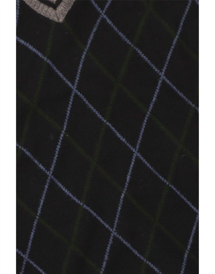 Canotta da uomo Arslanli Canotta grande blu navy a rombi/lana diamante