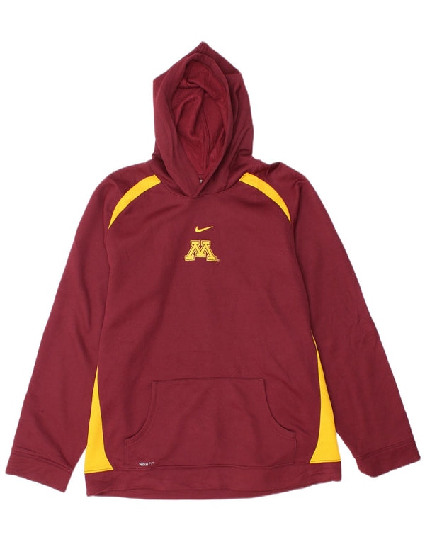 Maglia con cappuccio Nike Minnesota Golden Gophers da donna UK 16/18 Large Bordeaux