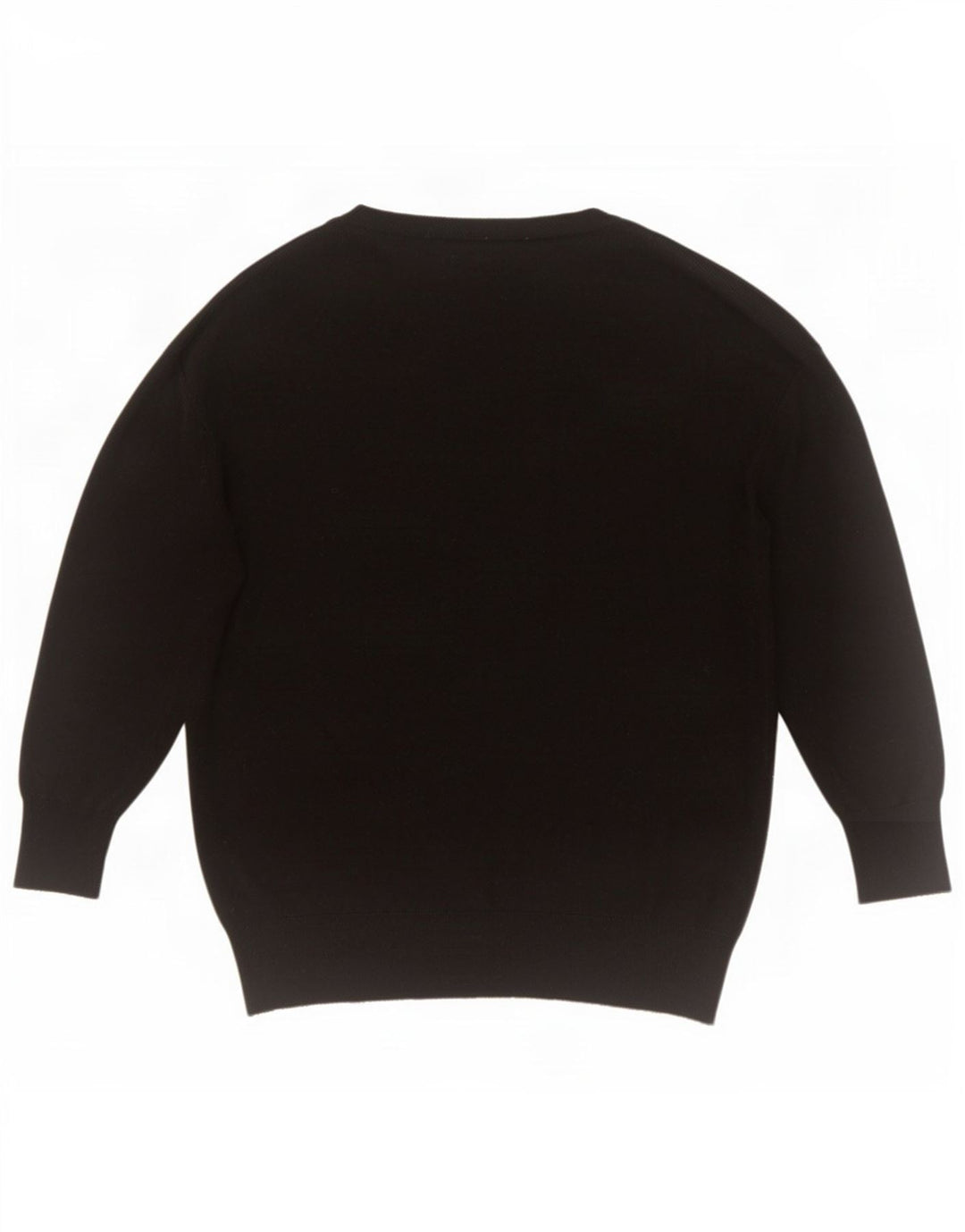 Maglione oversize con scollo a V da donna Zara UK 10 piccolo poliestere nero