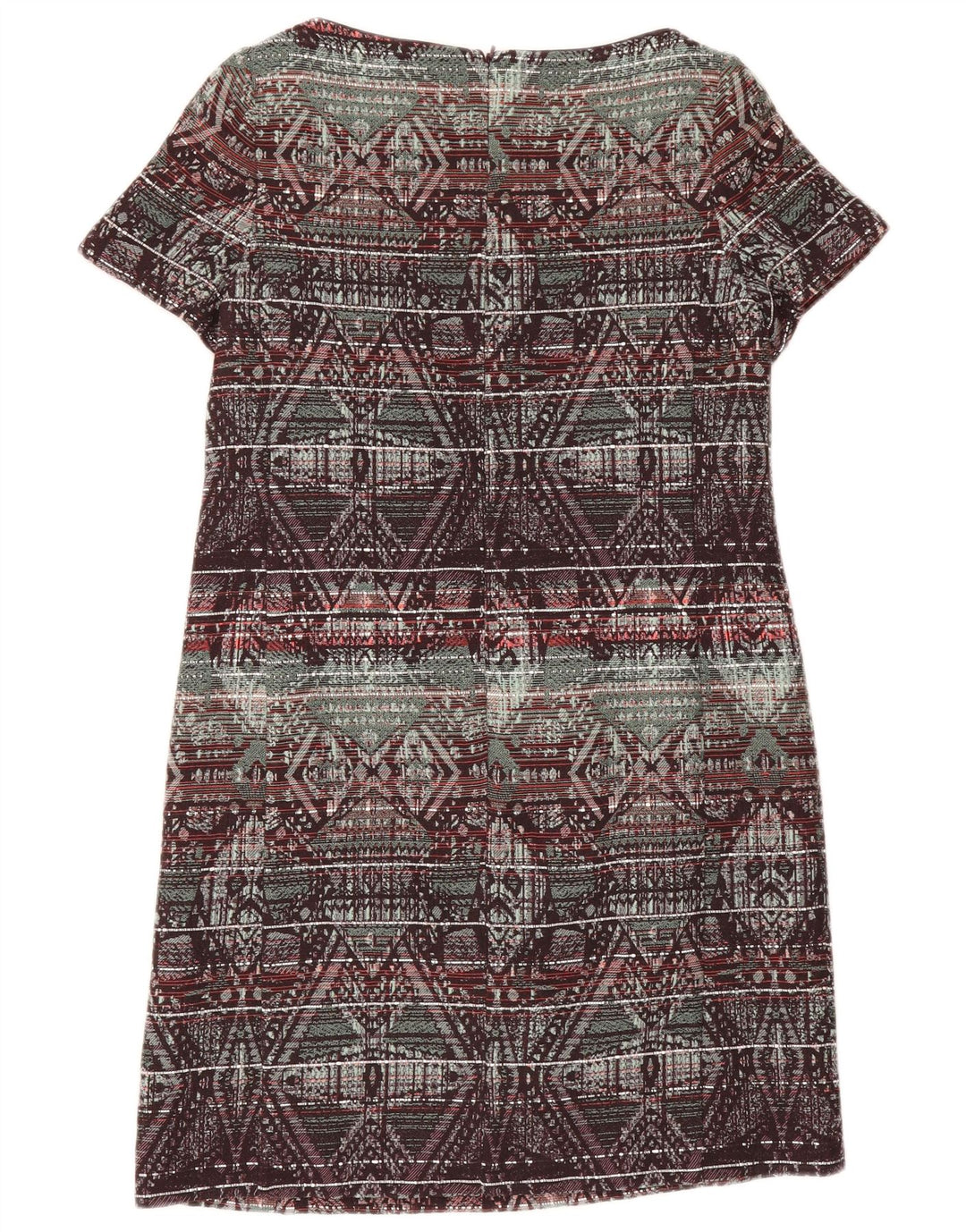 Abito a trapezio da donna Monsoon UK 12 Cotone geometrico multicolore medio