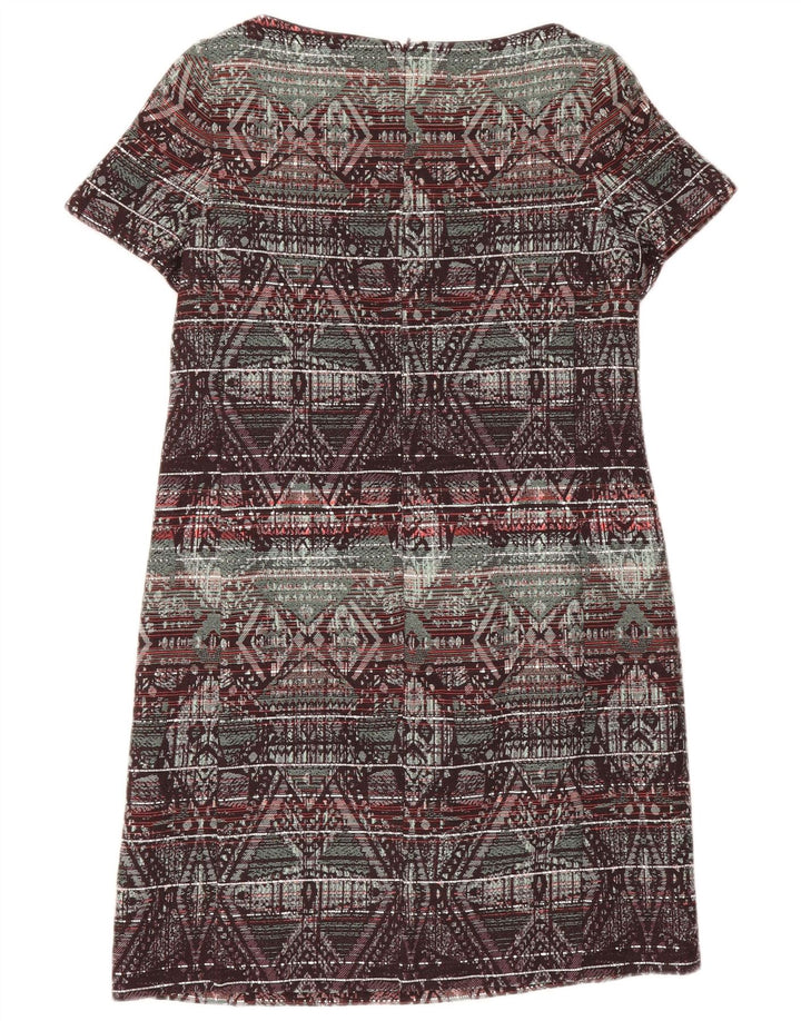 Abito a trapezio da donna Monsoon UK 12 Cotone geometrico multicolore medio