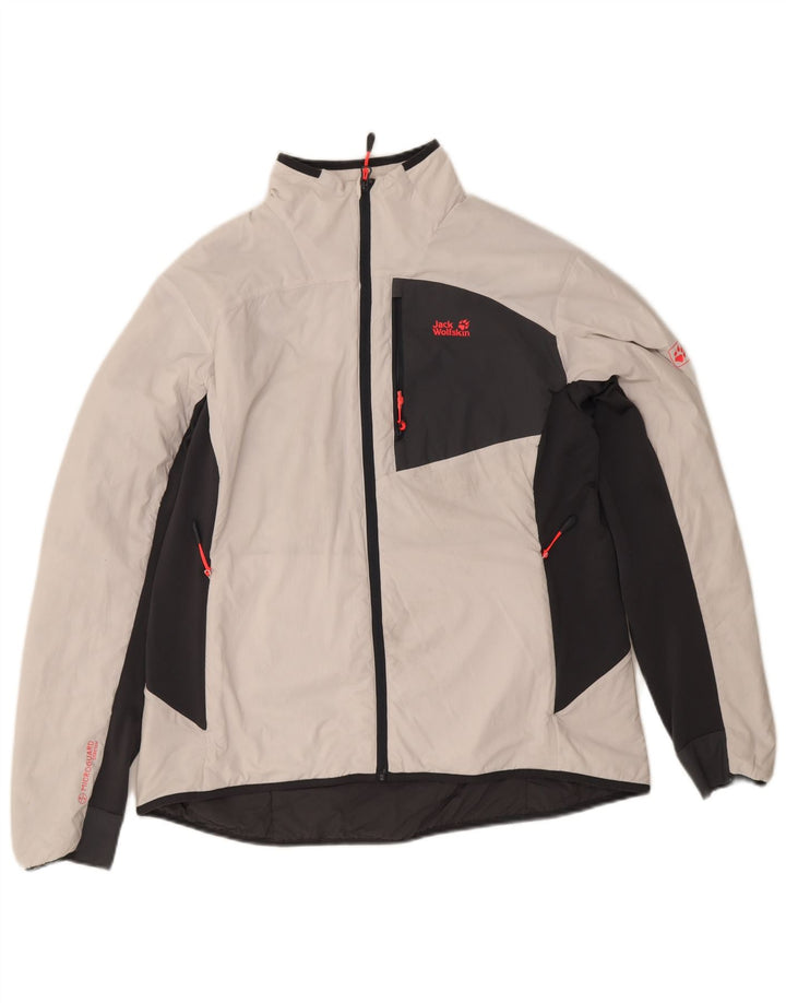 Giacca a vento da donna Jack Wolfskin UK 18 XL White Colourblock