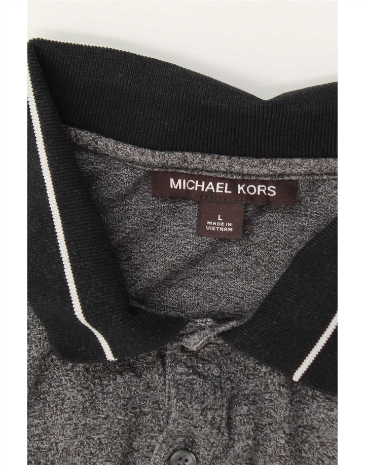 Polo da uomo Michael Kors grande grigia screziata