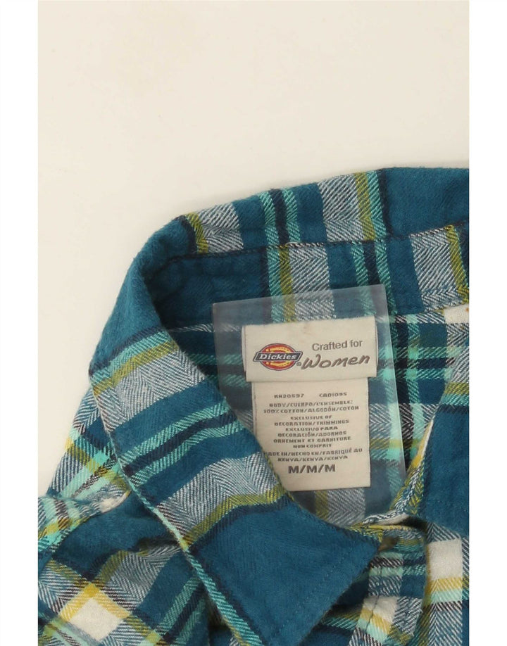 Camicia in flanella da donna Dickies UK 14 Cotone scozzese blu medio