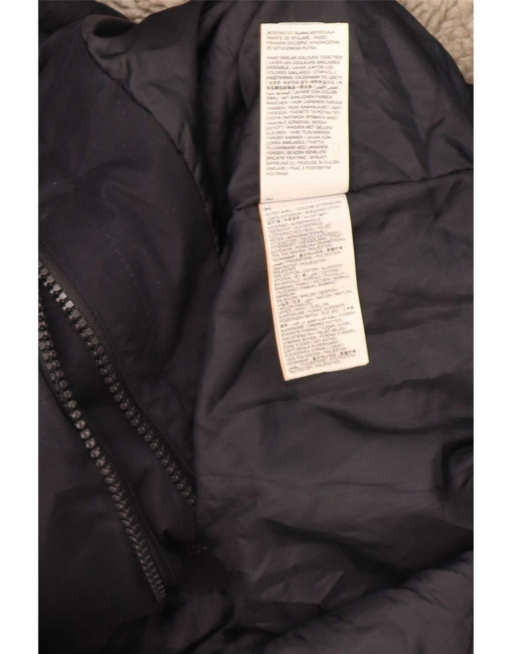 Giacca parka da uomo con cappuccio alto Superdry UK 42 XL poliestere blu navy