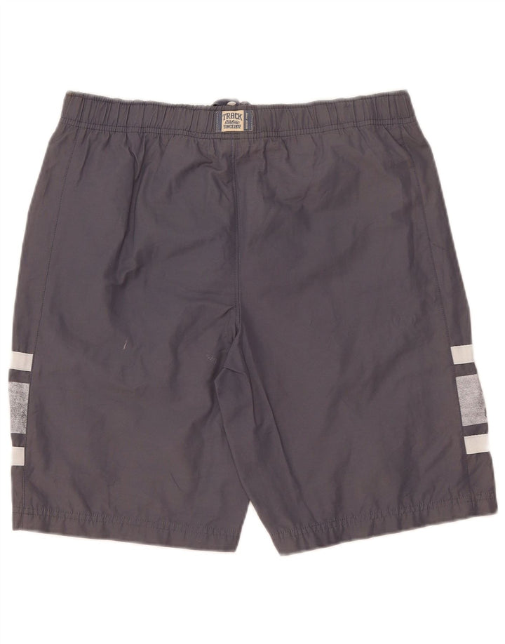 Pantaloncini sportivi Nike da uomo con grafica piccola in cotone grigio