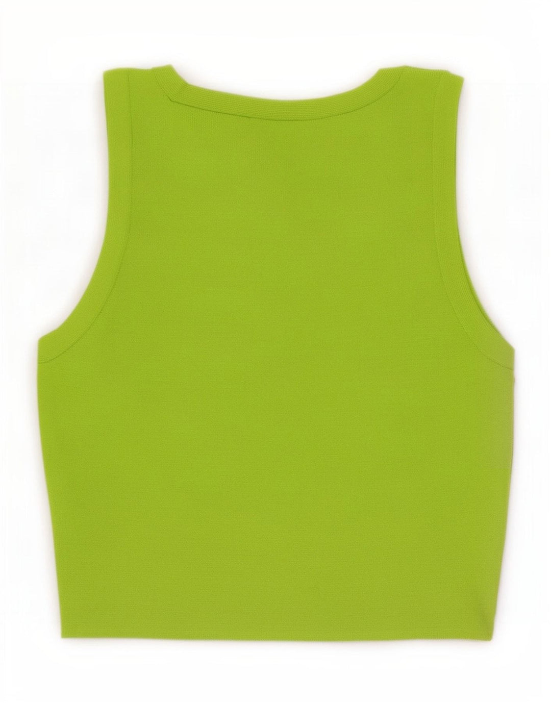 Top corto da donna Zara UK 8 piccolo in viscosa verde