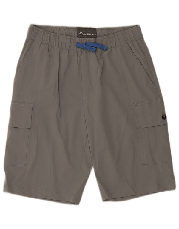 Pantaloncini sportivi da ragazzo Eddie Bauer 13-14 anni Large in poliestere grigio