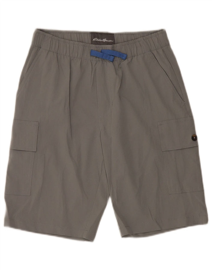 Pantaloncini sportivi da ragazzo Eddie Bauer 13-14 anni Large in poliestere grigio
