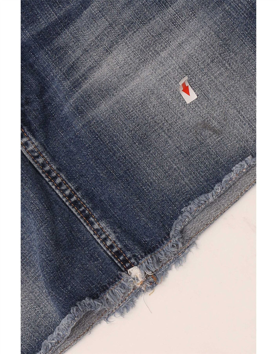 Mini gonna di jeans da donna Rifle W27 piccola in cotone blu