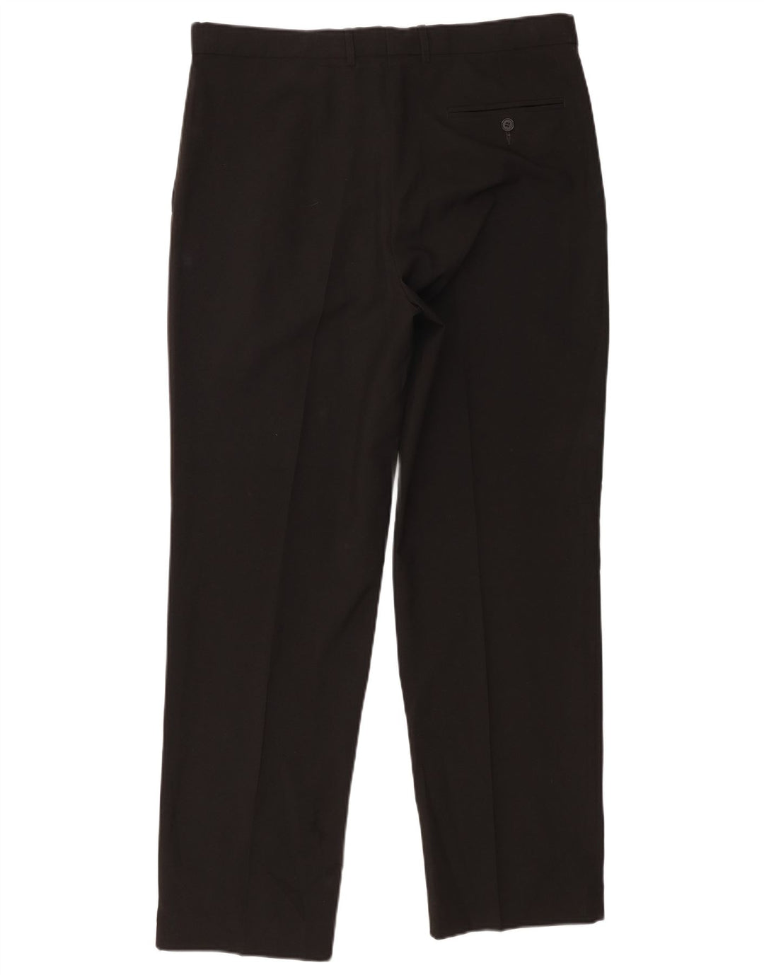 Pantaloni da abito con pegging da uomo Marks & Spencer W36 L31 poliestere nero