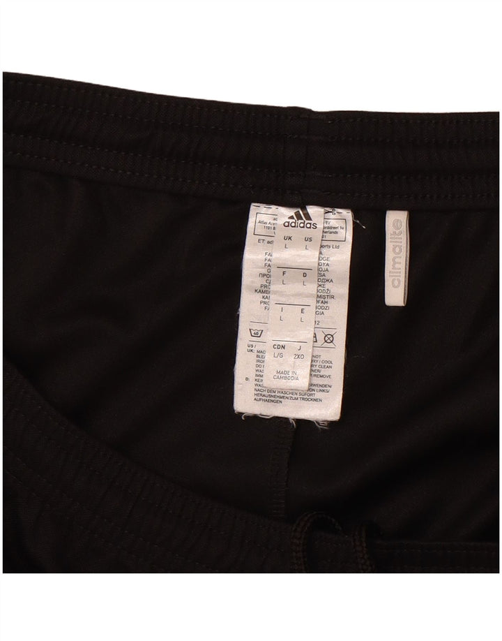 ADIDAS Mens Climalite Sport Shorts Large Black Polyester