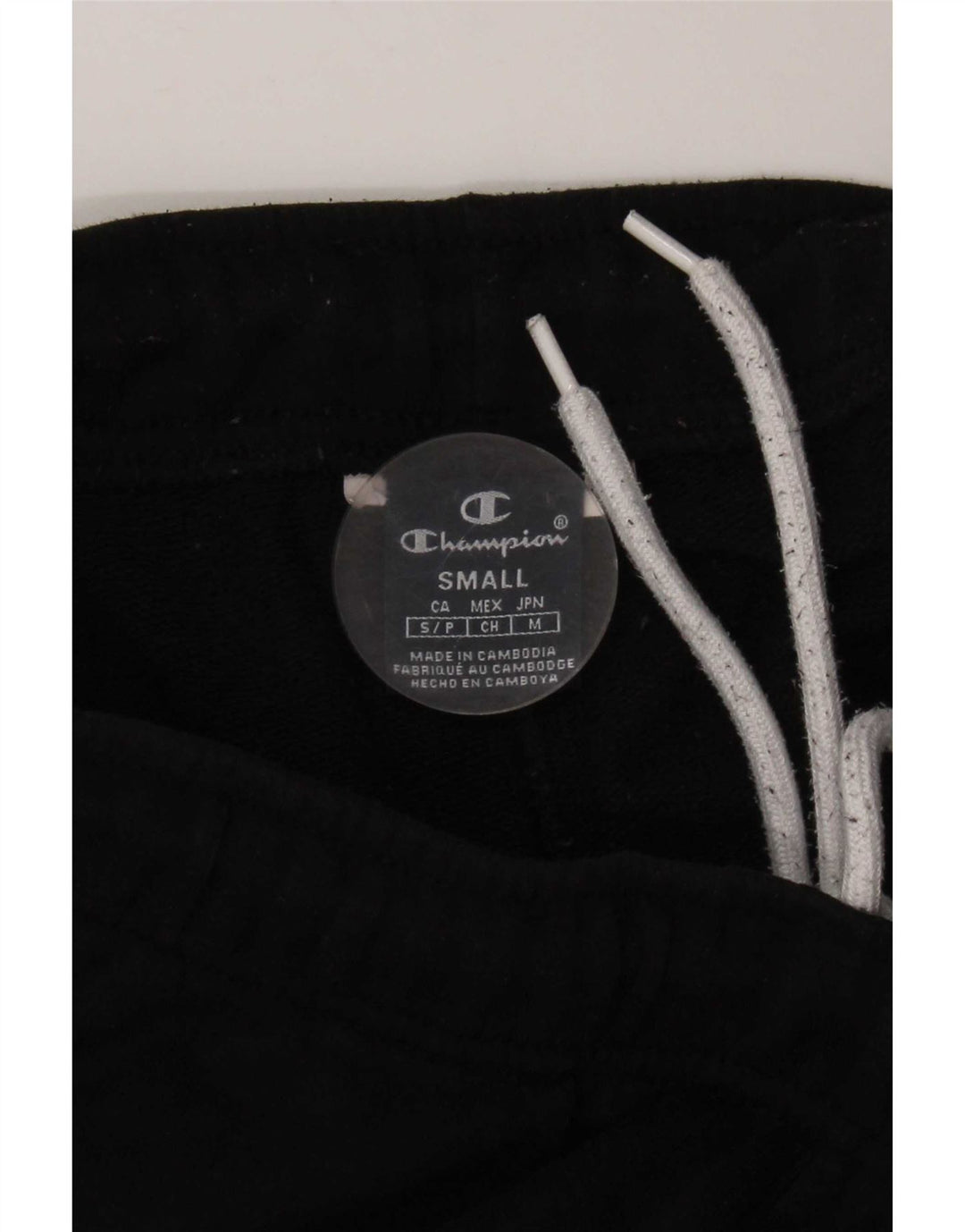 Pantaloni da tuta con grafica da uomo Champion Joggers piccoli neri