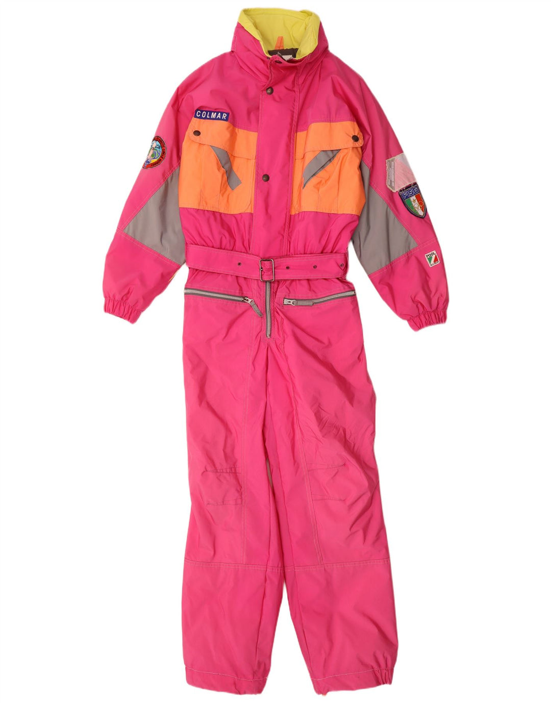 Tuta da sci grafica da donna Colmar IT 42 Small Rosa Colourblock in poliammide