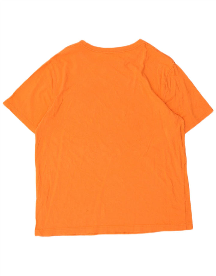 T-shirt grafica da uomo Nautica Top in cotone arancione medio