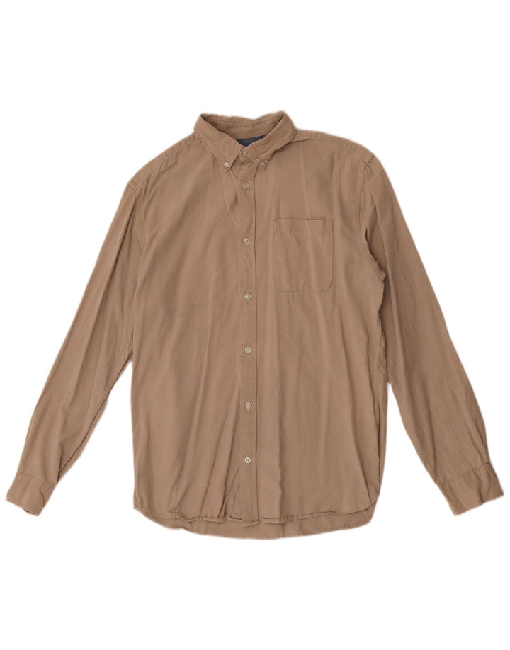 Camicia da uomo in velluto a coste Jack & Jones in cotone beige medio