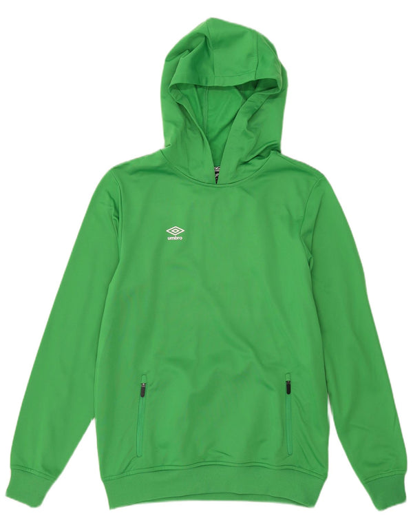 Felpa con cappuccio da bambino Umbro 13-14 anni XL verde poliestere