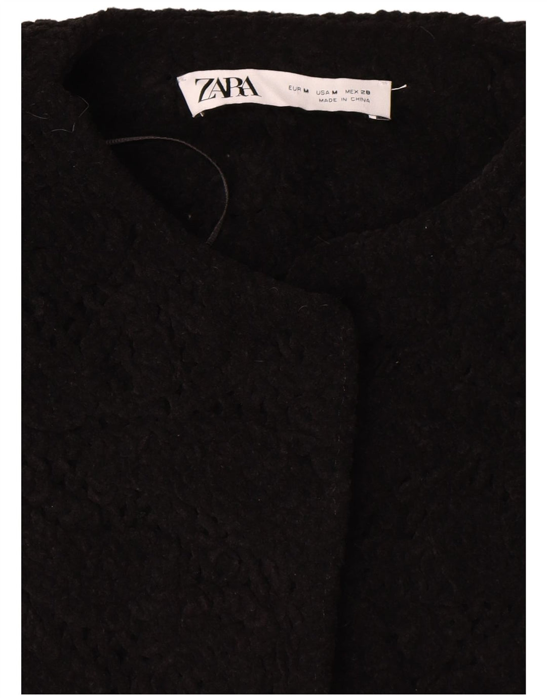 Giacca blazer oversize a maniche corte da donna Zara UK 14 media nera