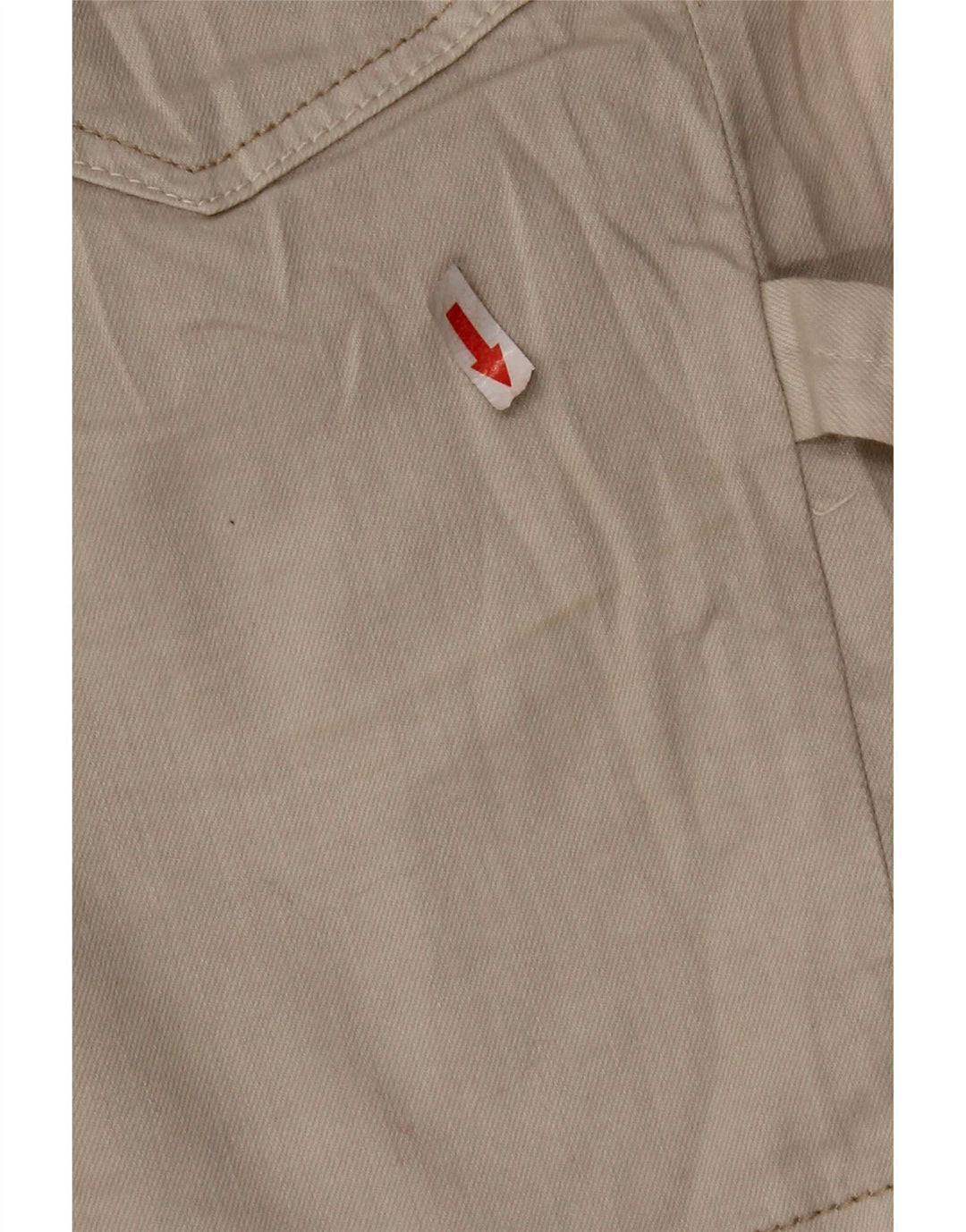 Gonna cargo in denim da donna Guess W28 in cotone beige medio