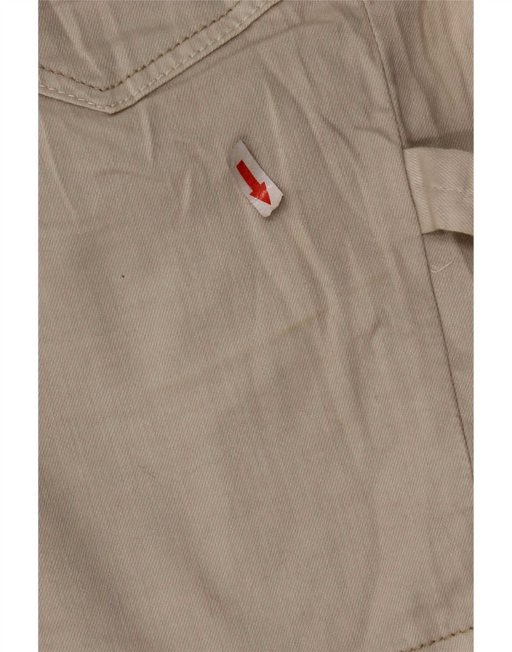 Gonna cargo in denim da donna Guess W28 in cotone beige medio