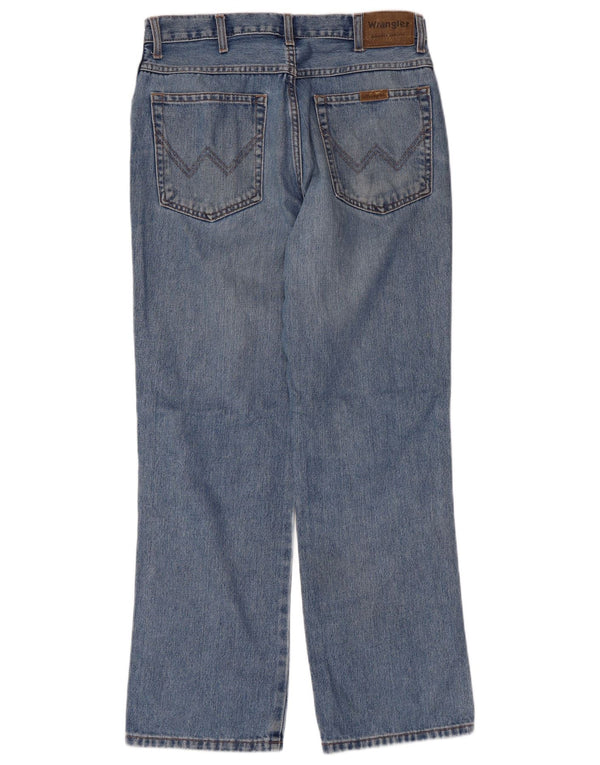 Jeans dritti da uomo vestibilità regolare WRANGLER W32 L30 cotone blu