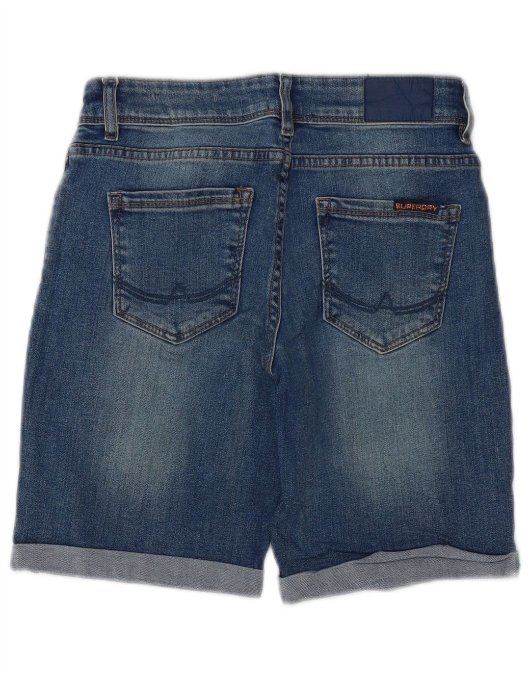 Bermuda da donna in denim SUPERDRY W26 piccolo cotone blu