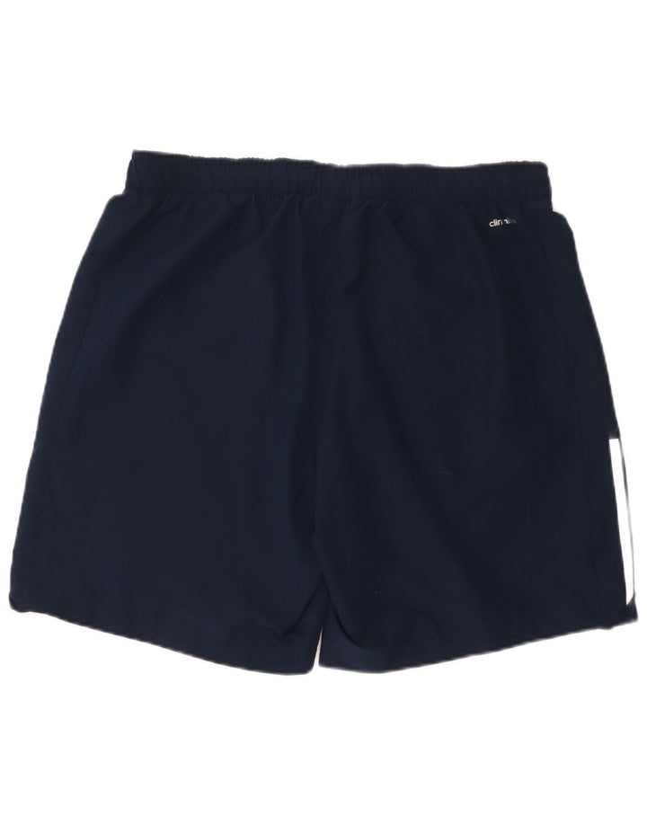 Pantaloncini sportivi ADIDAS Climalite da uomo XL blu navy in poliestere