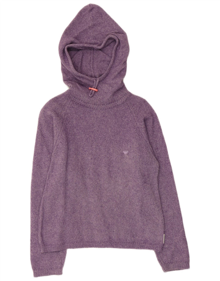 ARMANI JUNIOR Maglia con Cappuccio Bambina 7-8 Anni Cotone Viola