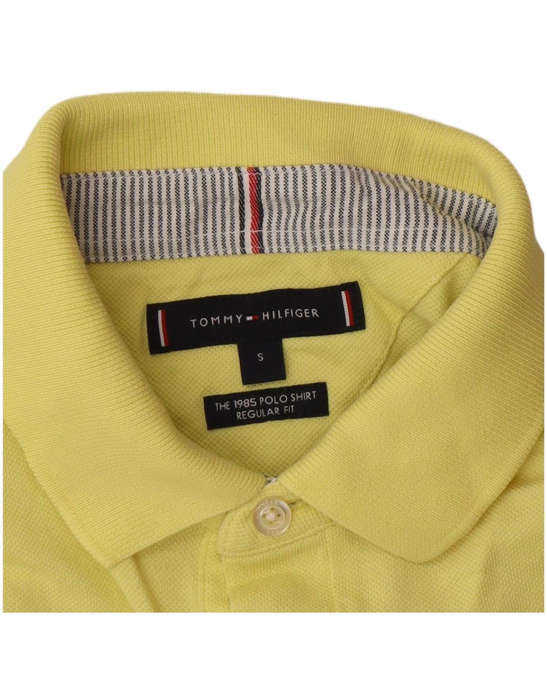Polo da uomo vestibilità regolare Tommy Hilfiger Small gialla