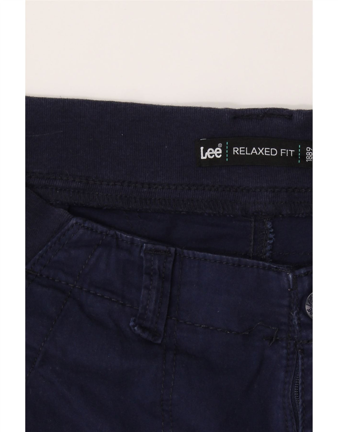 LEE Womens Relaxed Fit Cargo Trousers US 8 Medium W30 L23 Navy Blue Cotton Vintage Lee and Second-Hand Lee from Messina Hembry 