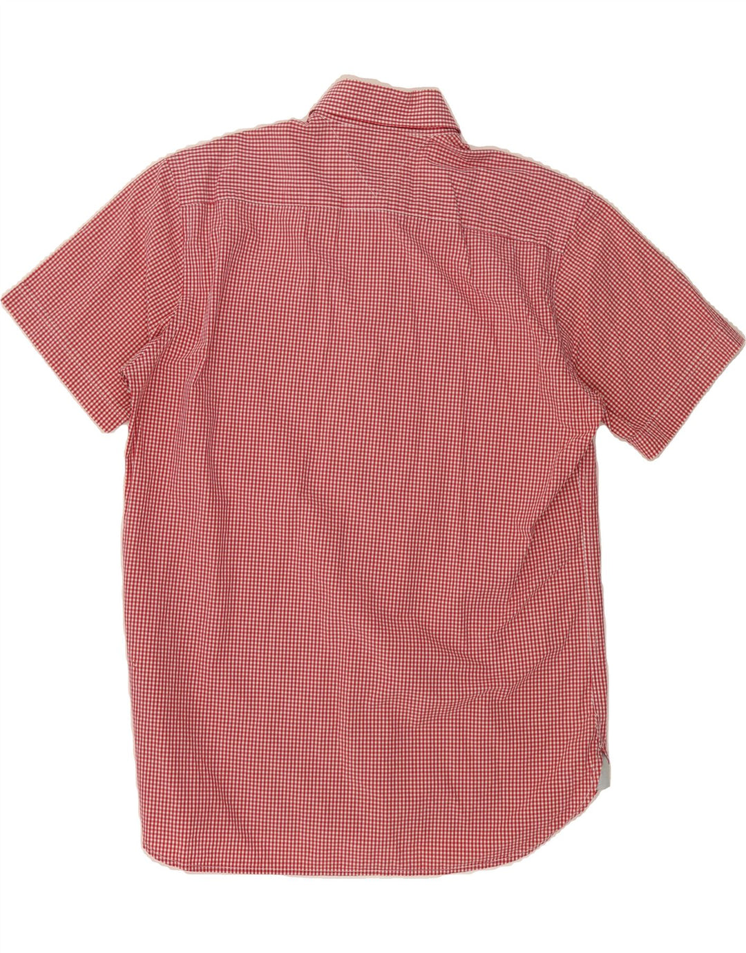 TOMMY HILFIGER Mens Short Sleeve Shirt Large Red Gingham Cotton Vintage Tommy Hilfiger and Second-Hand Tommy Hilfiger from Messina Hembry 