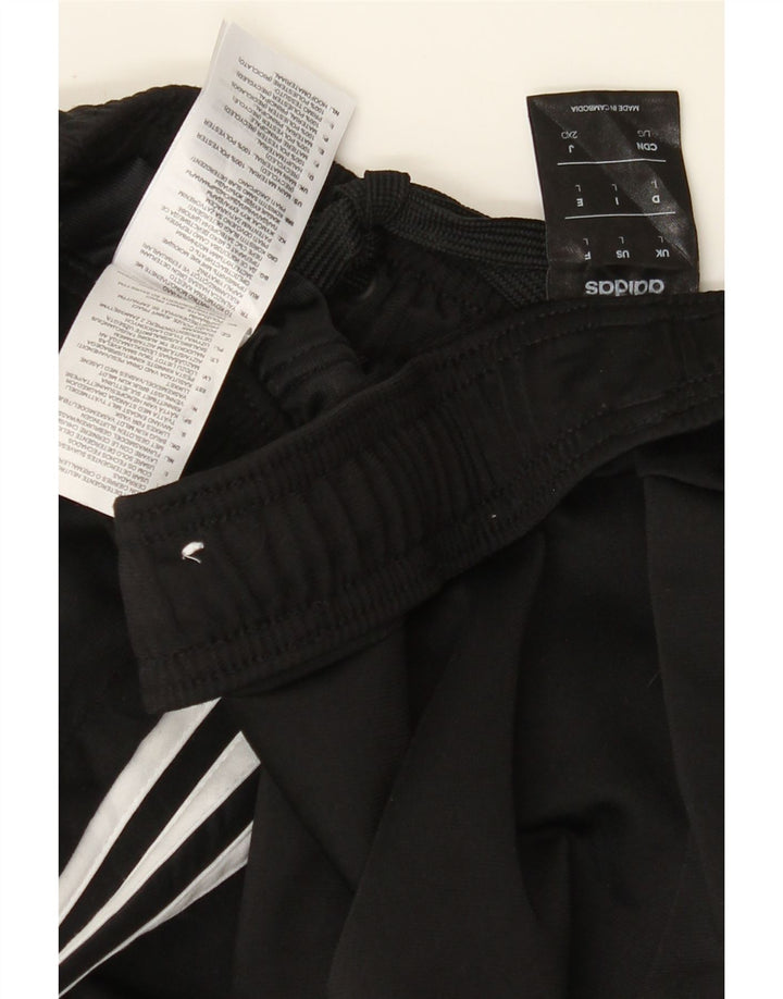 ADIDAS Mens Tracksuit Trousers Joggers Large Black Polyester