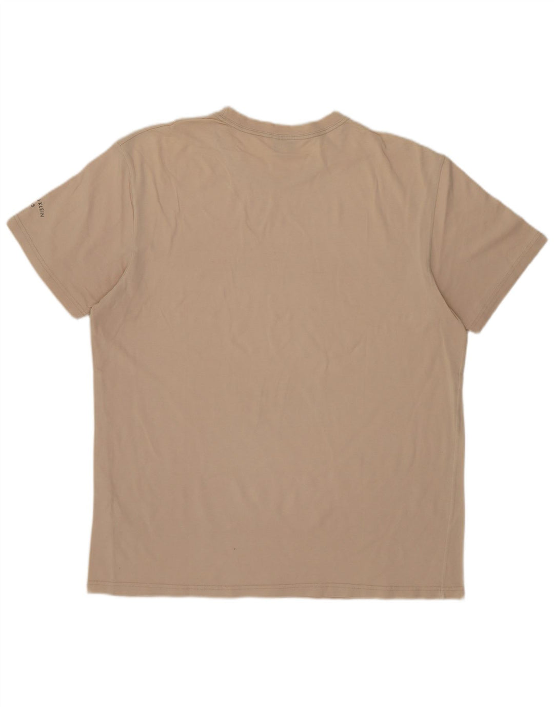 CALVIN KLEIN JEANS T-shirt da uomo Top Large in cotone beige