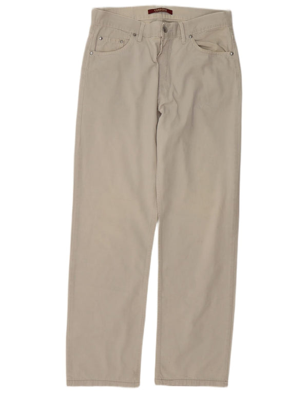 Pantaloni casual dritti da uomo Carrera IT 50 Large W34 L30 Cotone Beige