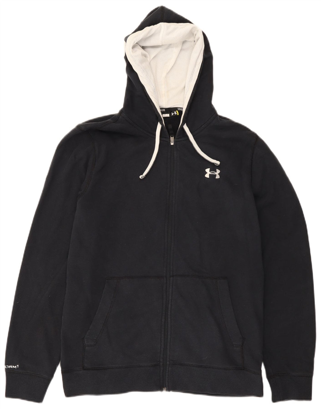 Maglione con cappuccio e zip da uomo Under Armour blu navy medio
