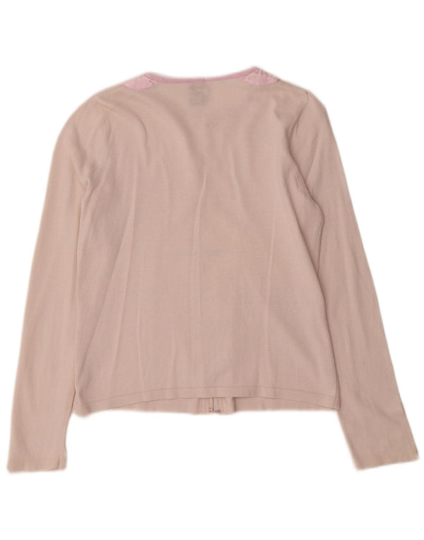 Maglione cardigan corto da donna Gap UK 12 Cotone color block rosa medio