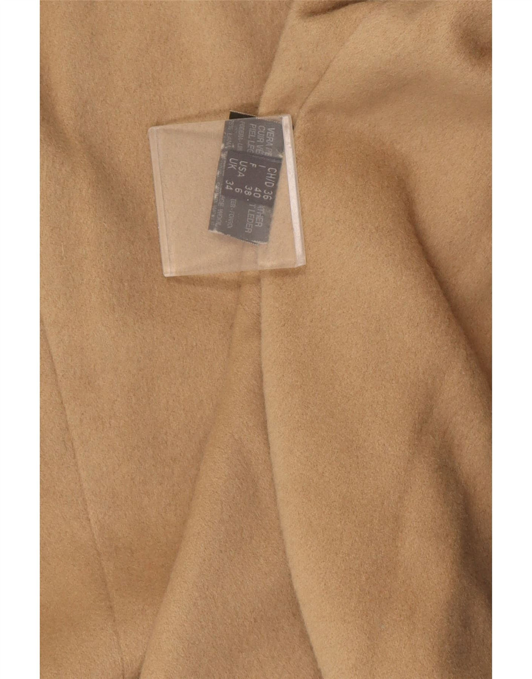 Cappotto in pelle doppio petto da donna Bruno Magli UK 12 Medio in pelle nera