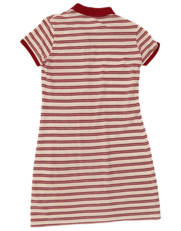Abito polo da donna Lacoste taglia 38 cotone medio a righe bianche