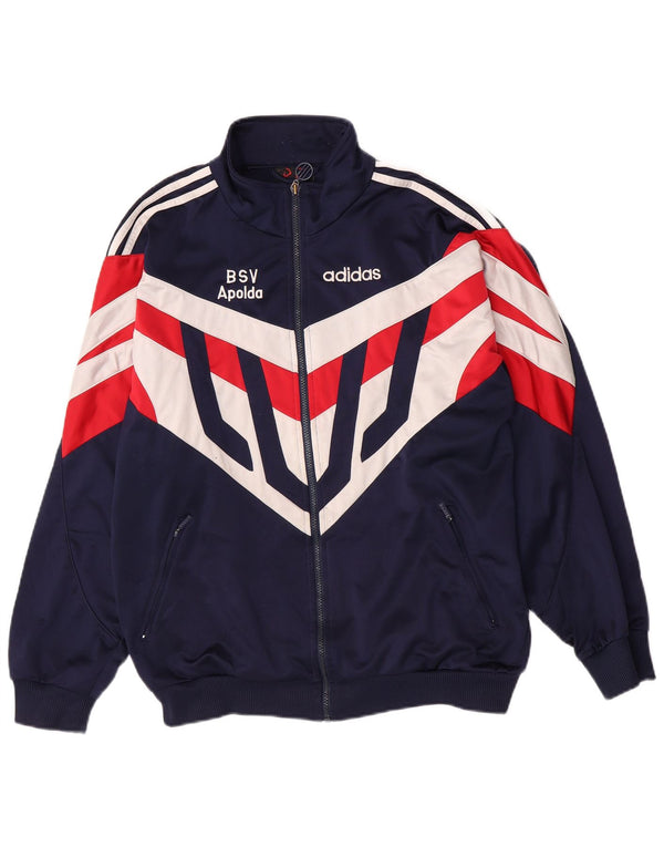 Giacca da tuta da uomo Adidas UK 44/46 Large Blu Navy Sport