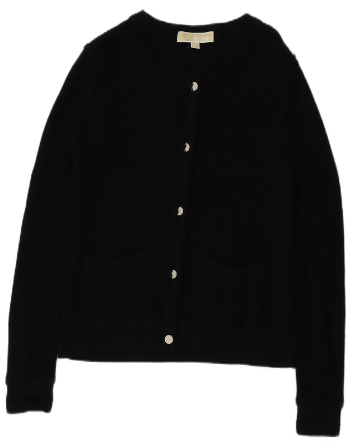 Maglione cardigan da donna Michael Kors UK 14 medio nero